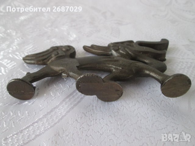 стара отварачка дракон метал фигура пластика, кибрит, пепелник, дракони, метал, снимка 5 - Статуетки - 29125920