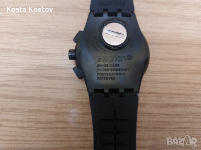 часовник swatch хронограф , снимка 3 - Мъжки - 56438573