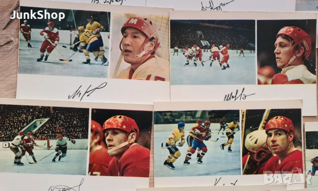 Колекция пощенски картички на хокеисти, снимка 4 - Колекции - 51781887