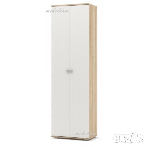 Гардероб двукрилен с 4 рафта(код-4534), снимка 2 - Гардероби - 40768215