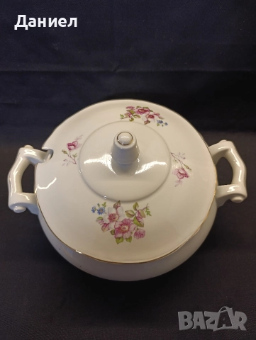 Български порцеланов супник , снимка 2 - Антикварни и старинни предмети - 52919834