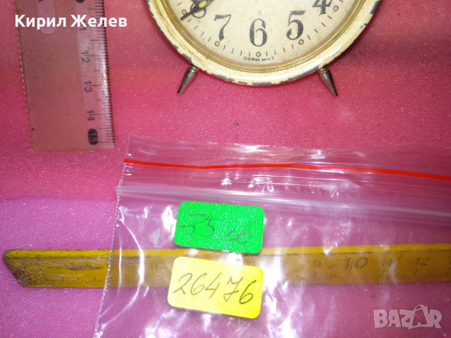 ARADORA GERM MVT Стар ЧЕШКИ КОЛЕКЦИОНЕРСКИ БУДИЛНИК с НЕМСКИ МЕХАНИЗЪМ РЯДЪК ЧАСОВНИК АРАДОРА 26476, снимка 4 - Антикварни и старинни предмети - 44548913
