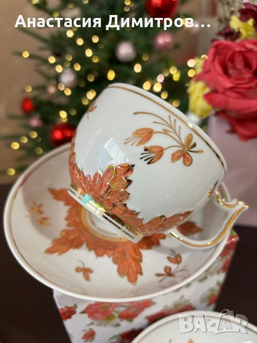 Руски сервиз за чай Вербилки, снимка 4 - Антикварни и старинни предмети - 53338901