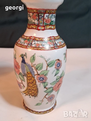 китайска порцеланова ваза 29/1, снимка 2 - Вази - 52047646