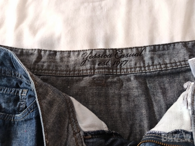 Дънкова пола на волани на марката Yessika, снимка 5 - Поли - 51462299