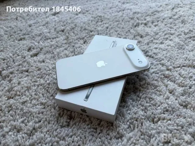 Apple iPhone AIR 256 GB Cloud White + оригинален MagSafe Clear Case и оригинално зарядно