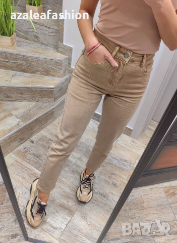 Дамски дънки мом фит, снимка 2 - Дънки - 52670896