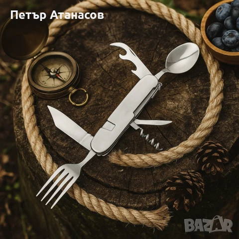 Мултифункционално ножче 6 в 1 – Всичко, от което се нуждаеш на открито, снимка 1