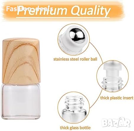 Нови 12 брoя, 2 мл ролкови бутилки празни прозрачни Неръждаема стомана Пътуване, снимка 3 - Други стоки за дома - 42095884