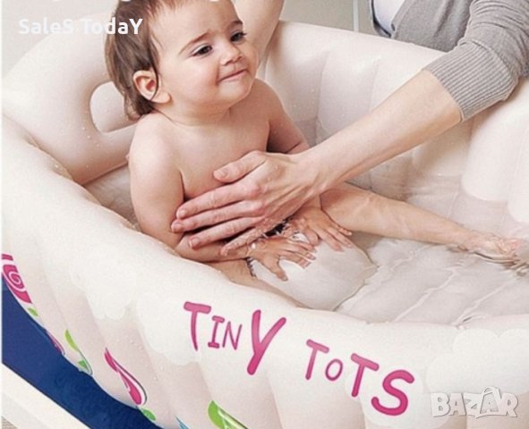 Надуваема вана/ корито за деца, 91х61х29см, снимка 2 - За банята - 39685304