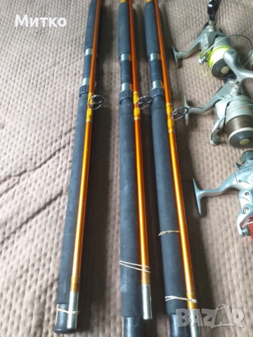 Пръчки плътно фибростъкло 2,70м с макари, снимка 9 - Въдици - 51100633