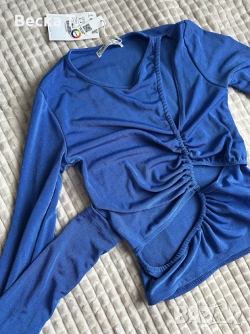 Чисто нова дамска блуза Pull&Bear с етикет, снимка 2 - Блузи с дълъг ръкав и пуловери - 56298216