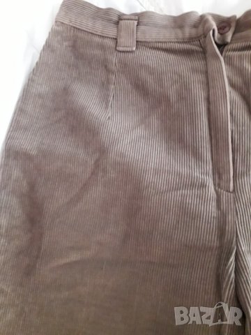 Дамски кафяв панталон рипсено кадифе, снимка 5 - Панталони - 29984350