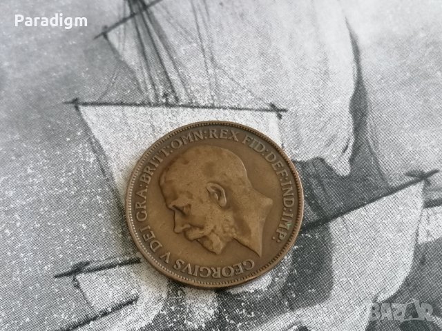 Монета - Великобритания - 1 пени | 1912г., снимка 2 - Нумизматика и бонистика - 38898685