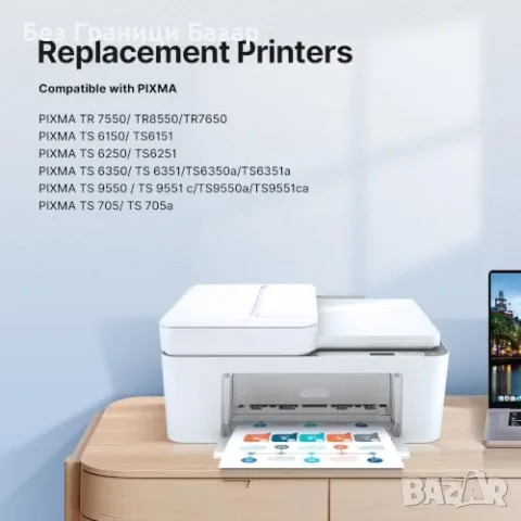 Нов Комплект мастилници 580 581 XXL за Canon Pixma TS6150 TS8250 TR8550 принтер тонер мастило печат, снимка 2 - Консумативи за принтери - 55852991