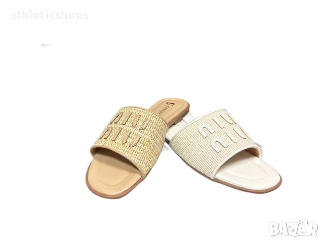 Дамски чехли на равна подметка 