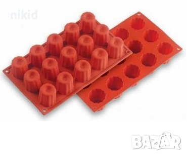 18 бр мини кексчета капсули кексче пудинг силиконов молд форма за мъфини кексчета сладки, снимка 6 - Форми - 37900690