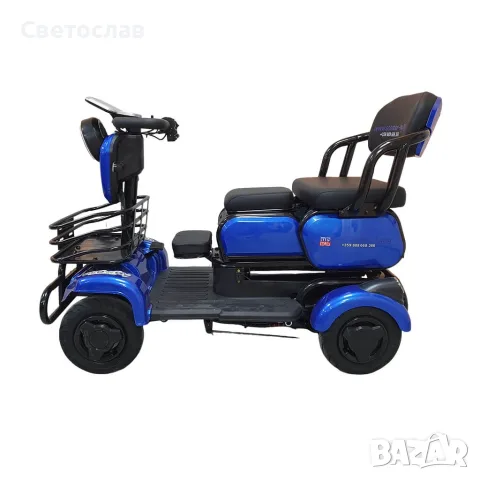 Електрическа четириколка М19 TK с три седалки – 1500W, снимка 4 - Мотоциклети и мототехника - 55833161