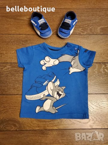 Бебешки комплект Puma Пума Crib Pack Tom & Jerry 0-3 мес., снимка 4 - Комплекти за бебе - 32148388