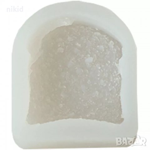 Филия резен хляб дълбок силиконов молд форма за фондан сапун свещ гипс декор, снимка 3 - Форми - 37968989
