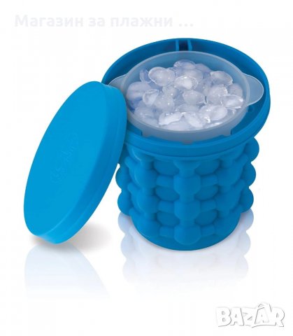 СИЛИКОНОВА ЛЕДАРКА И ФОРМА ЗА ЛЕД ICE CUBE MAKER GENIE - код 3073, снимка 2 - Аксесоари за кухня - 34137468
