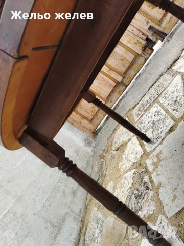 Маса дървена 110,78см, снимка 4 - Маси - 50458234