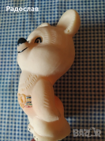 стара фигурка мечето Миша Москва - 80, снимка 2 - Колекции - 53309852