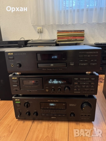 Японска компонентна Hi-Fi система Akai в 3 части (AA-39, DX-49, CD-39)