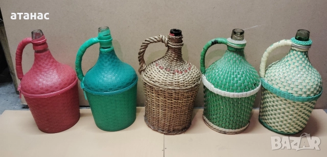 Стари стъклени дамаджани , снимка 1
