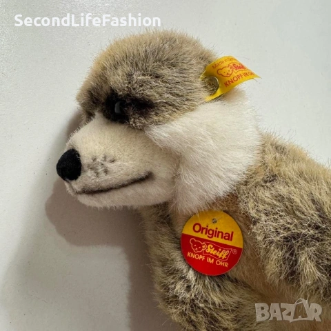Плюшена играчка Steiff Vintage Prairie Dog 28 см от 90те колекционерска , снимка 2 - Плюшени играчки - 53274887