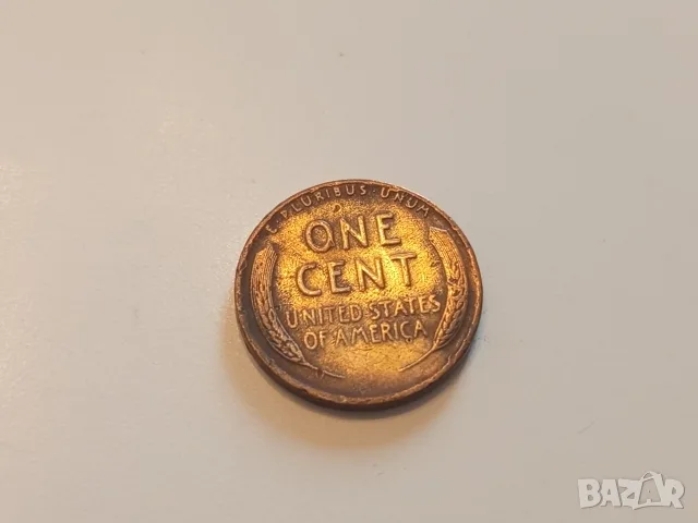 Монета 1944 Съединени Щати - 1 Cent (LINCOLN Wheat Ears Reverse), снимка 2 - Нумизматика и бонистика - 55766283