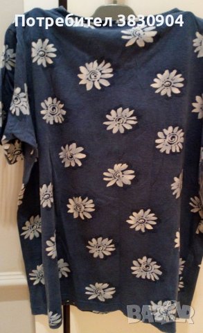 Блуза с къс ръкав, 100% памук, М, снимка 11 - Тениски - 42205913