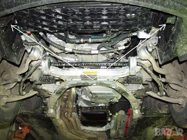 Метална кора под двигател BMW Seria 5 E60 2003г – 2010г, снимка 5 - Аксесоари и консумативи - 51122639