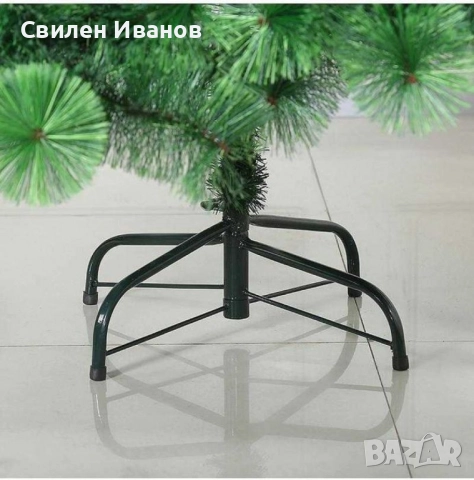 Елха естествено зелена с шишарки, снимка 3 - Декорация за дома - 52215593