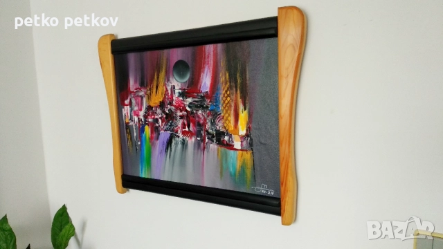 Абстрактна картина Frykt, снимка 3 - Картини - 51999948