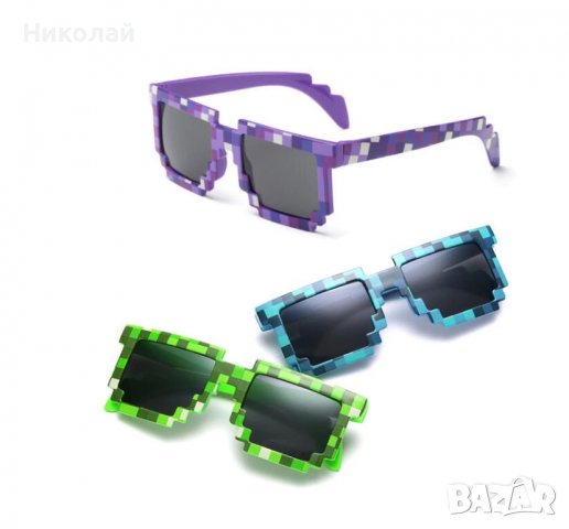 Слънчеви очила Minecraft , детски очила Майнкрафт, снимка 1 - Слънчеви и диоптрични очила - 39176478
