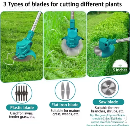 Акумулаторен тример за трева на колела , снимка 17 - Градинска техника - 46166086