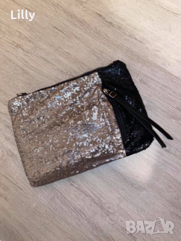 Дамска чанта-клъч с пайети