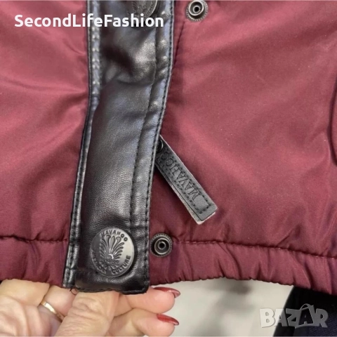Дамско зимно яке Navahoo с подплата, топло, цвят Бордо размер XS., снимка 3 - Якета - 52859048