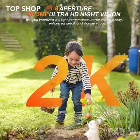 Topcony PTZ 2K 360° охранителна камера на открито, снимка 9 - IP камери - 49427464