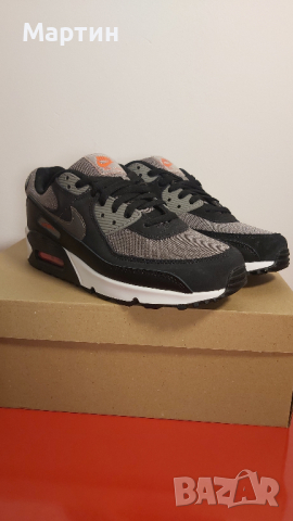 Nike Air Max 90 "Grey Black Red (2022)" - Номер 41, снимка 3 - Маратонки - 44751733