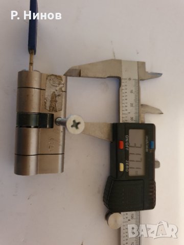 Патронник с ямков секретен ключ 62 мм равностранен, снимка 2 - Входни врати - 35010743