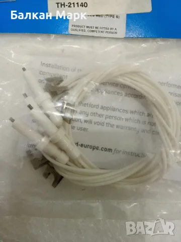 К-т 4бр. запалителни електроди Thetford TH-21140 за газови котлони,печки и фурни за кемпер,каравана, снимка 2 - Аксесоари и консумативи - 55727902