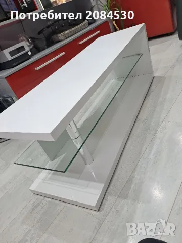 Тв шкаф МДФ бял гланц - /Австрия /