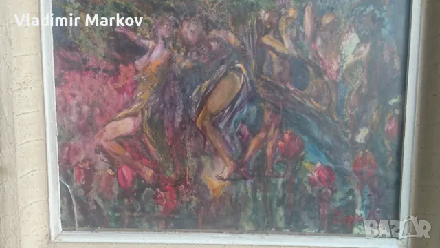 Оригинална Стара картина Г.Машев , снимка 7 - Колекции - 50394504