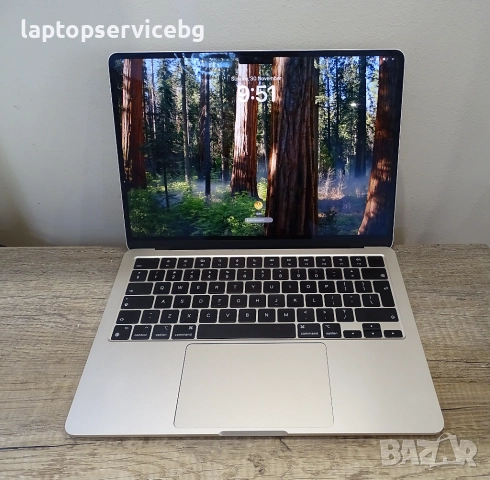 Лаптоп Apple AIR A2681 13” 8GB SSD 256GB M2 Отлично състояние, снимка 3 - Лаптопи за работа - 52597277