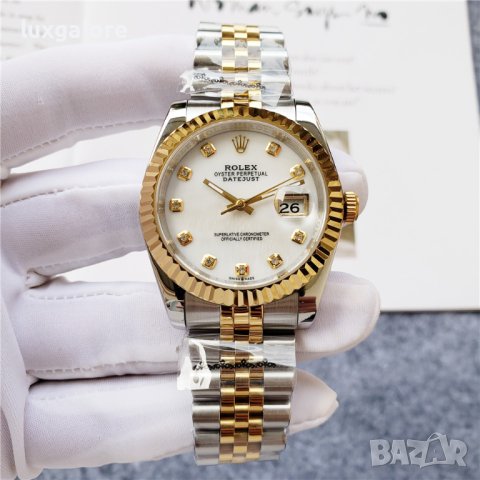 Дамски часовник Rolex Lady-Datejust Gold/White с автоматичен механизъм