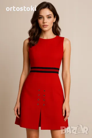 Дамска червена рокля