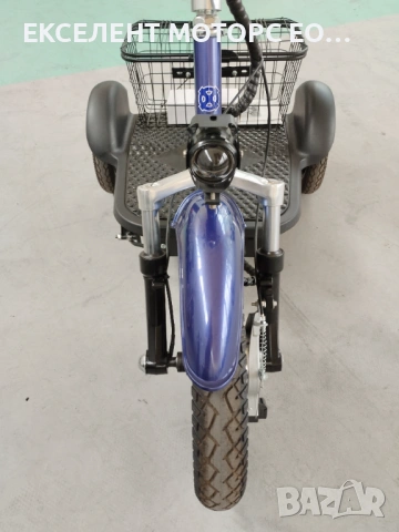 Електрическа триколка с равна платформа и облегалка, снимка 3 - Мотоциклети и мототехника - 54277806