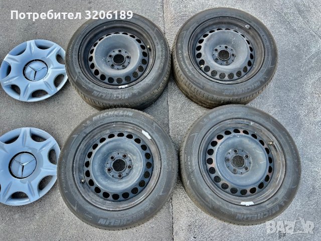 Джанти 5х112 с гуми 16 цола с тасове за Мерцедес, снимка 3 - Гуми и джанти - 42380171
